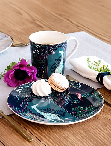 Набор из 4 закусочных тарелок Sara Miller London, 20,5 см