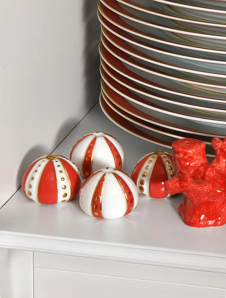 Набор из солонки и перечницы Cristobal Rouge, 3,5 см от Raynaud