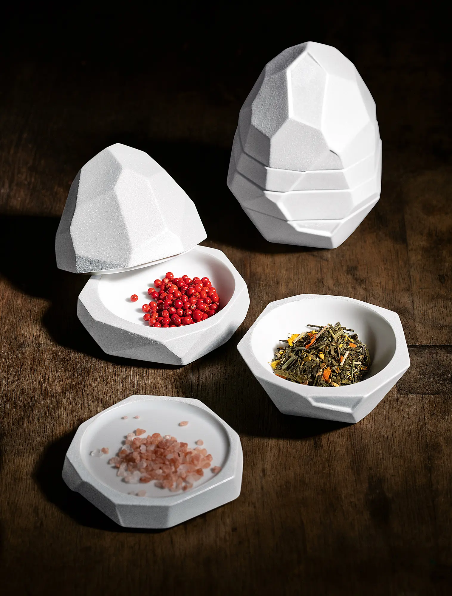 Набор чаш с крышкой Pepites, 14,5x10 см