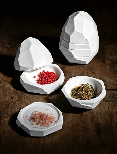 Набор чаш с крышкой Pepites, 14,5x10 см