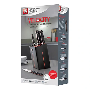 Набор кухонных ножей с подставкой Velocity, 5 пр.