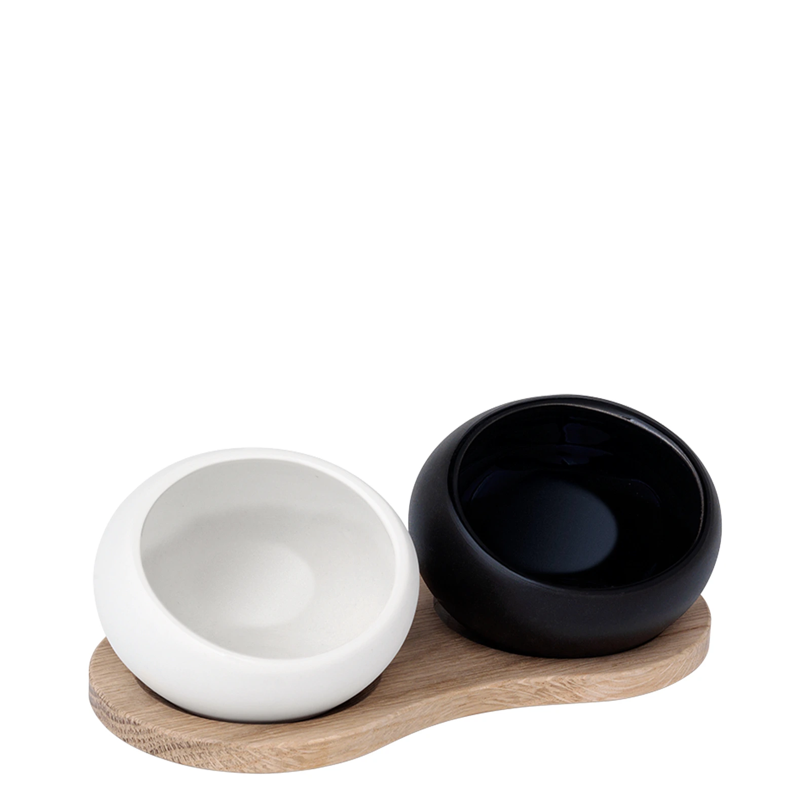 Набор из 2 ёмкостей для специй White & Black, 16,5x6,5 см