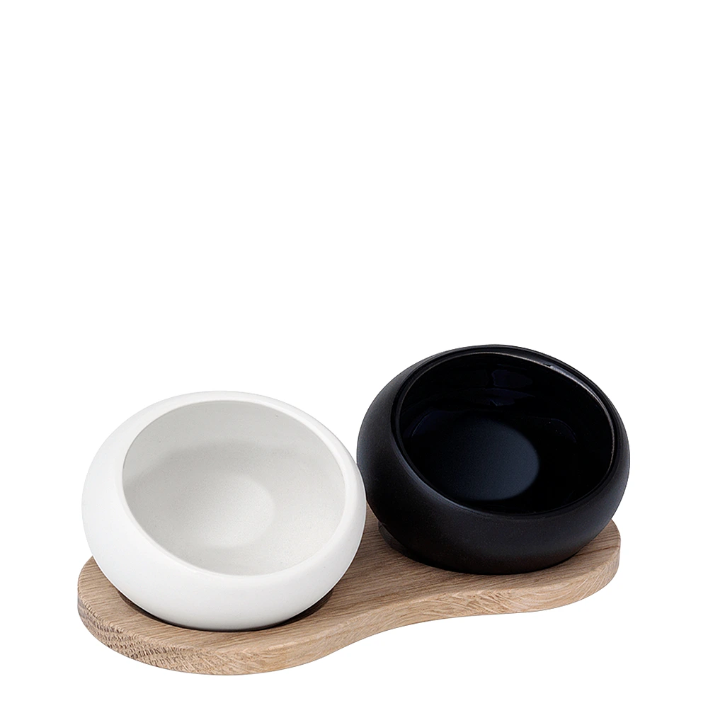 Набор из 2 ёмкостей для специй White & Black, 16,5x6,5 см от Rosendahl