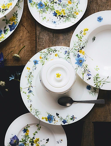 Закусочная тарелка Brillance Fleurs des Alpes, 23 см