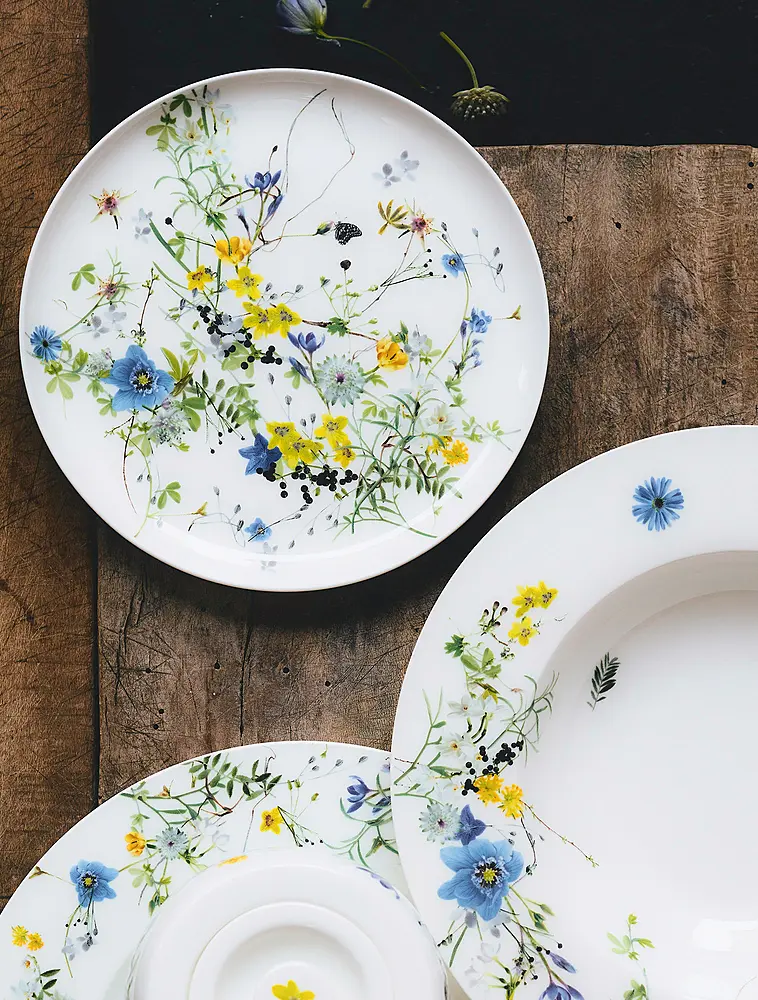 Пирожковая тарелка Brillance Fleurs des Alpes, 18 см от Rosenthal