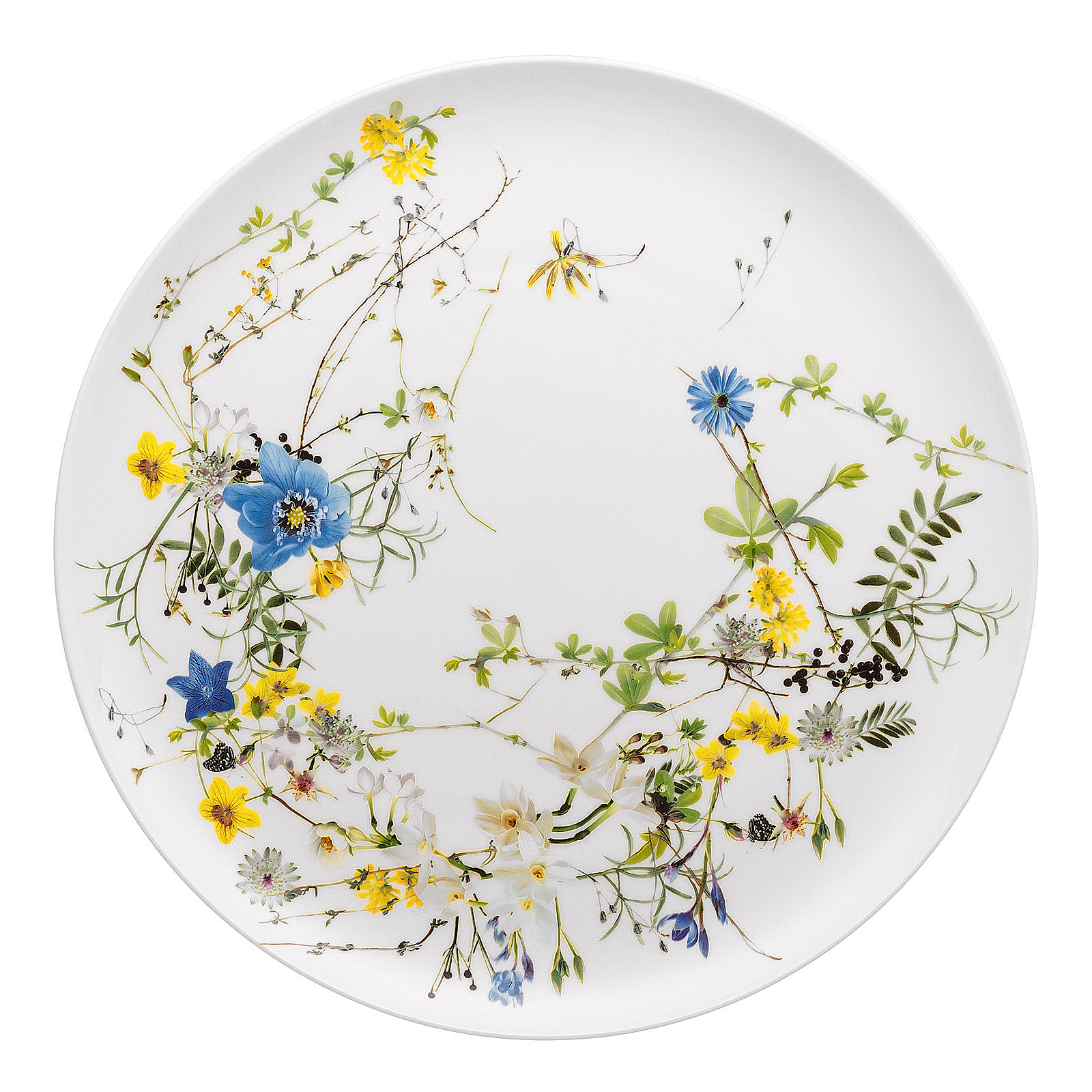 Плоское блюдо Brillance Fleurs des Alpes, 32 см от Rosenthal