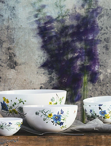 Сервировочный салатник Brillance Fleurs des Alpes, 18 см