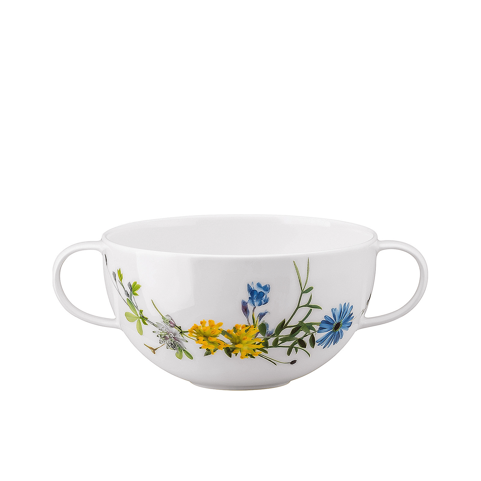 Бульонница с блюдцем Brillance Fleurs des Alpes, 340 мл