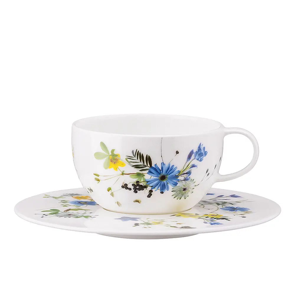 Portauovo Rosenthal Con Ripiano – Fleurs Des Alpes, Forma Brillance, Porcellana Bone China, 13.6 Cm – Eleganza Floreale Per La Tavola