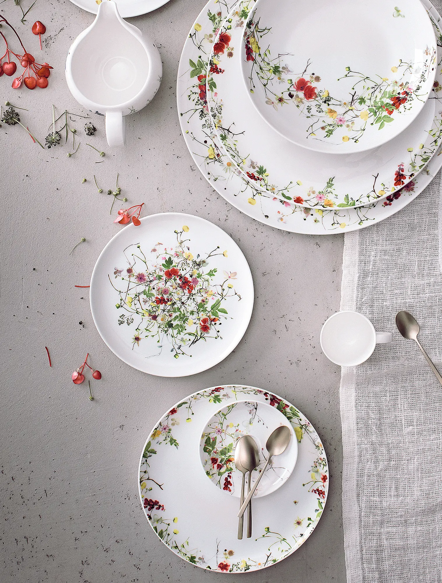 Пирожковая тарелка Brillance Fleurs Sauvages, 18 см