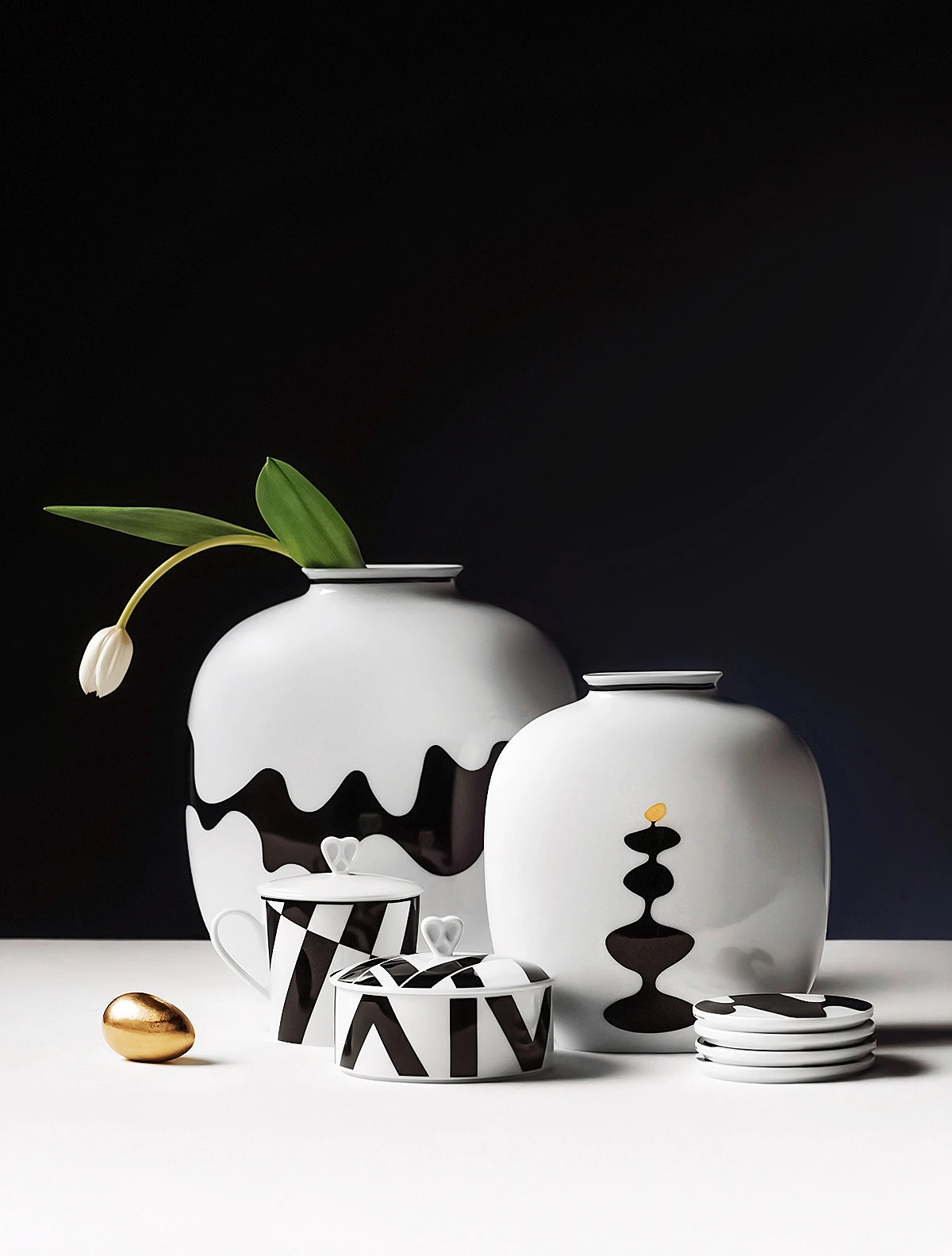Ваза Home Monochrome, 21 см