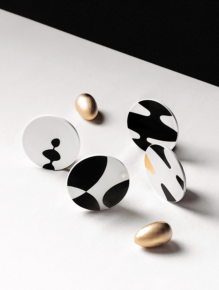 Набор из 4 подставок под стаканы и кружки Home Monochrome, 9 см от Rosenthal