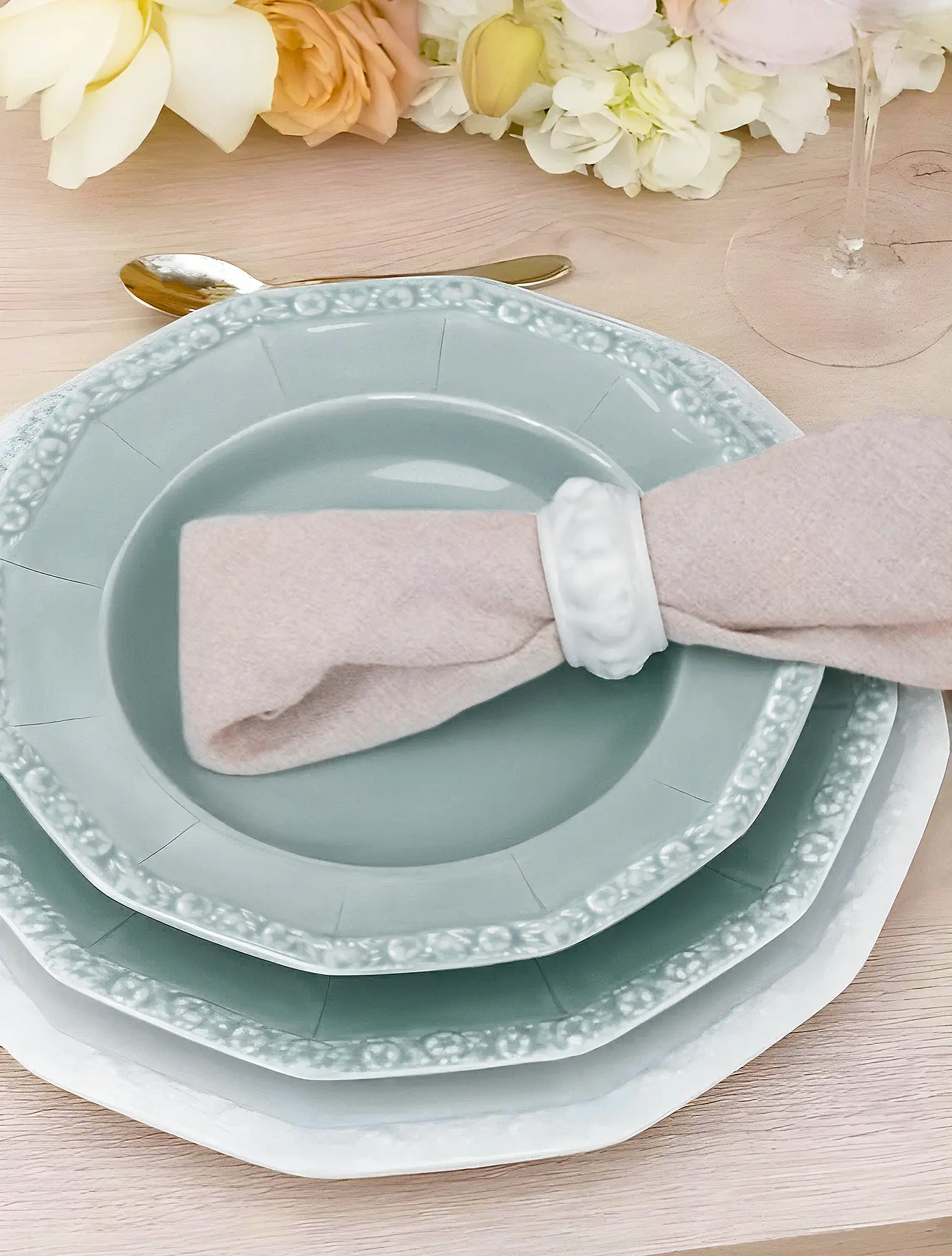 Суповая тарелка Maria Pale Mint, 23 см
