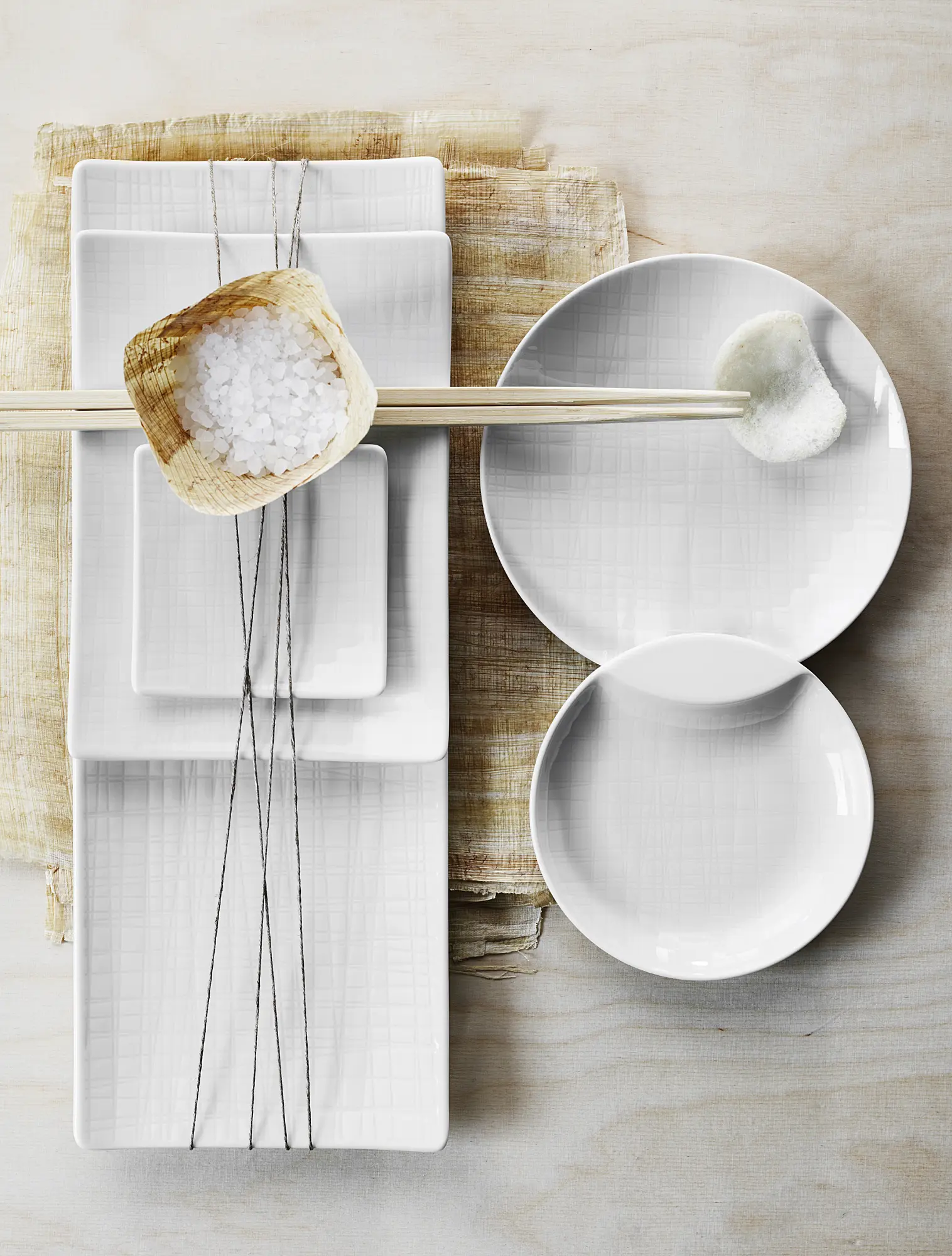 Пирожковая тарелка Mesh White, 15 см