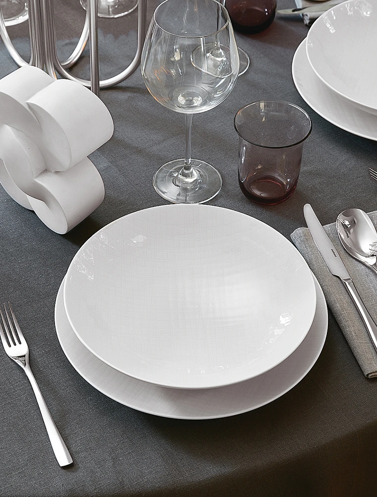 Тарелка для пасты Mesh White, 21,5 см от Rosenthal