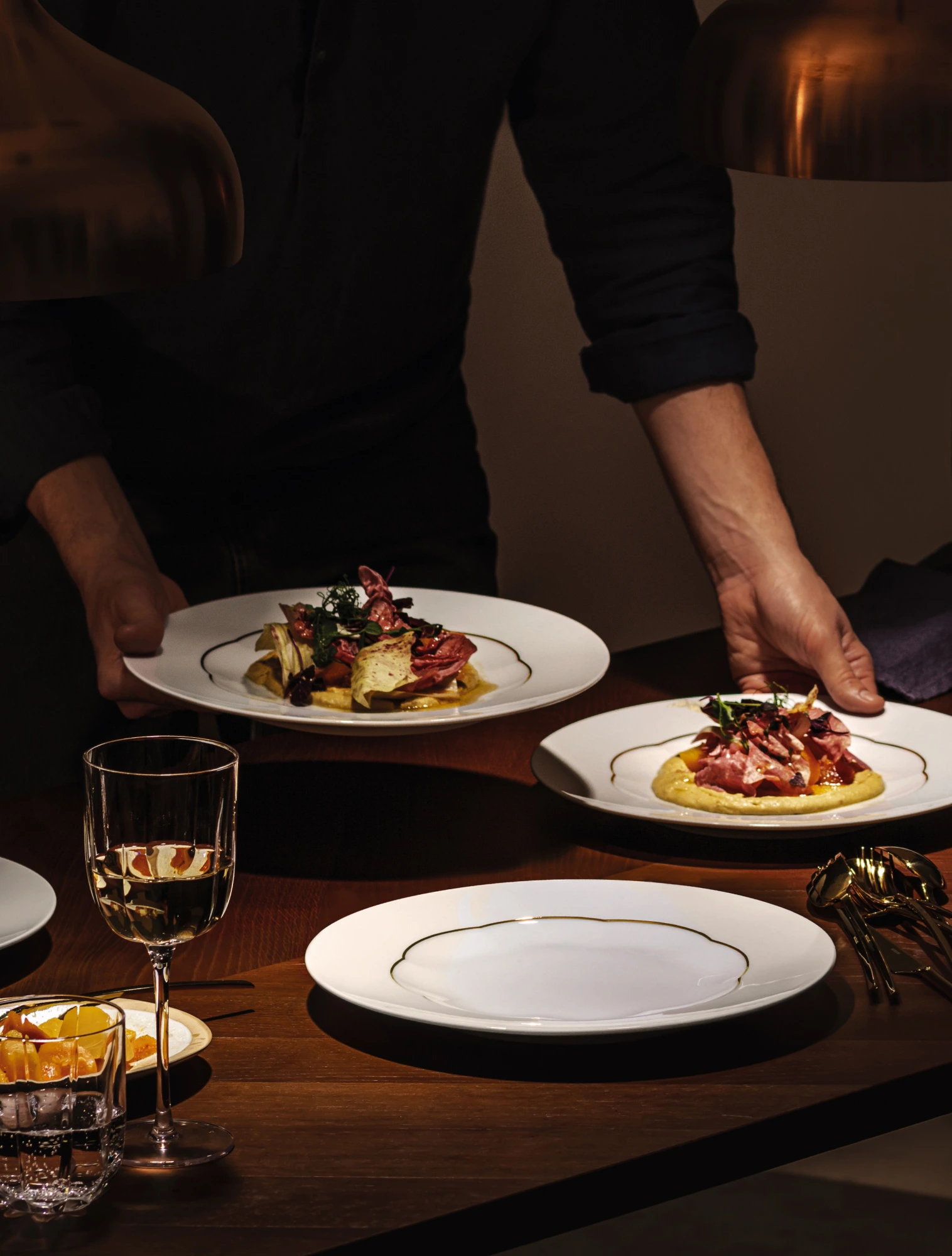 Обеденная тарелка Sonetto Oro, 28 см