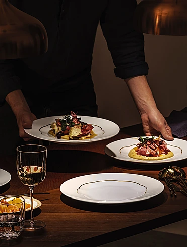 Обеденная тарелка Sonetto Oro, 28 см