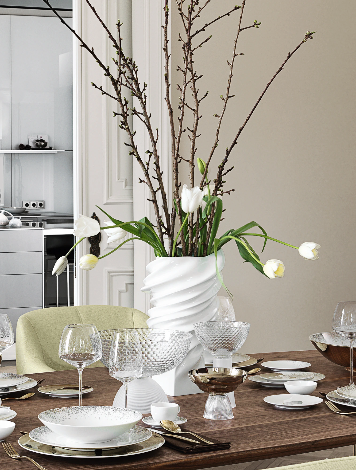 Ваза Squall, 40 см