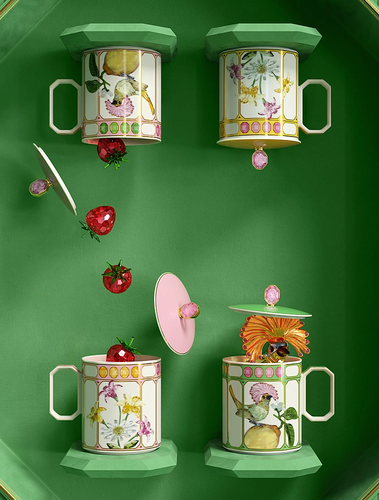 Кружка с крышкой Swarovski Idyllia, 390 мл от Rosenthal