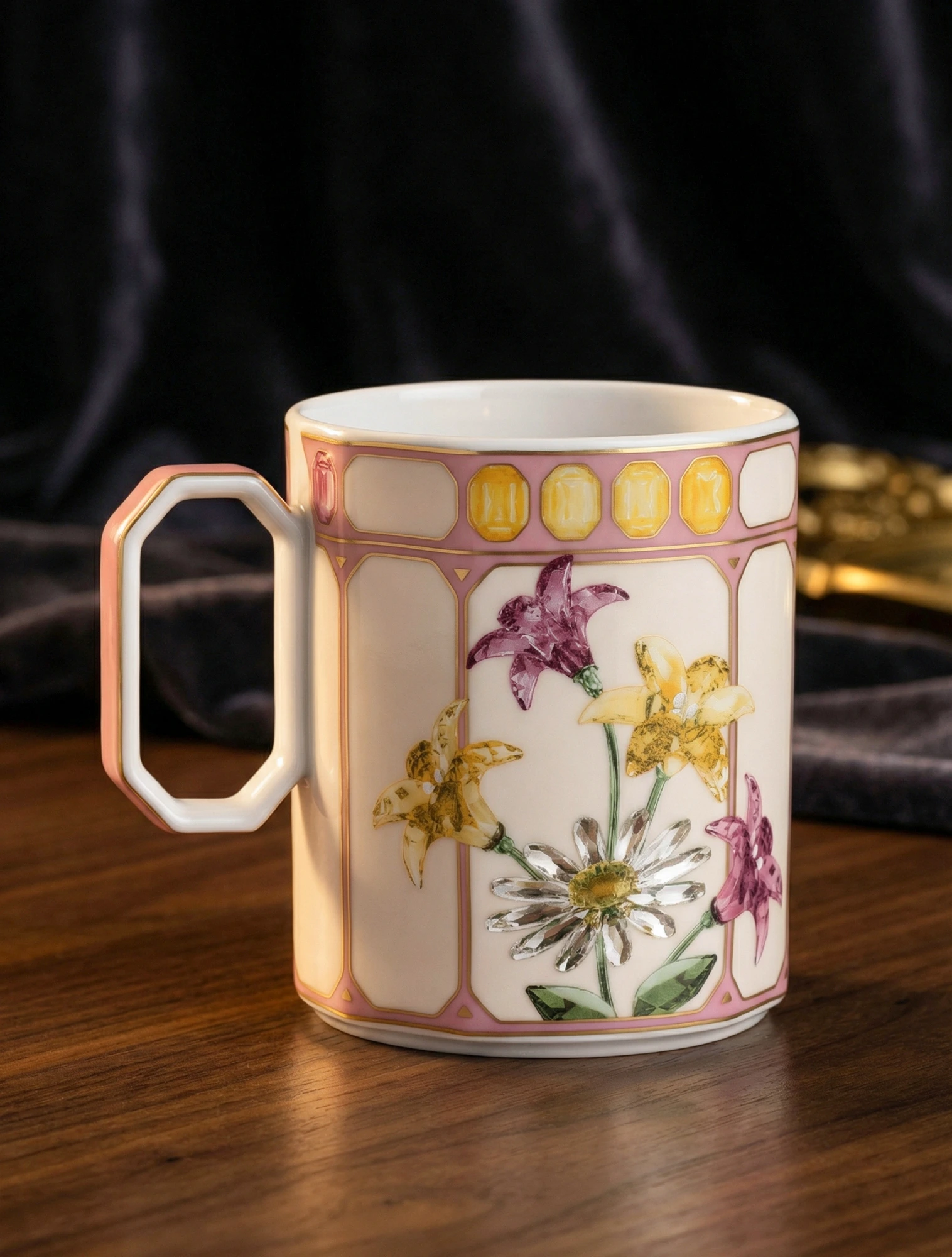 Кружка с крышкой Swarovski Idyllia, 390 мл