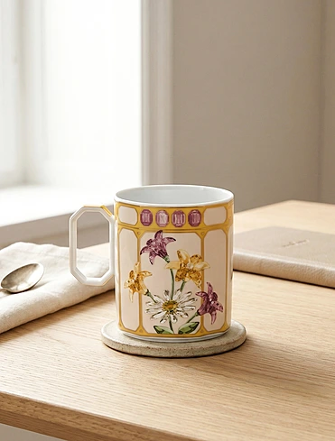 Кружка с крышкой Swarovski Idyllia, 390 мл