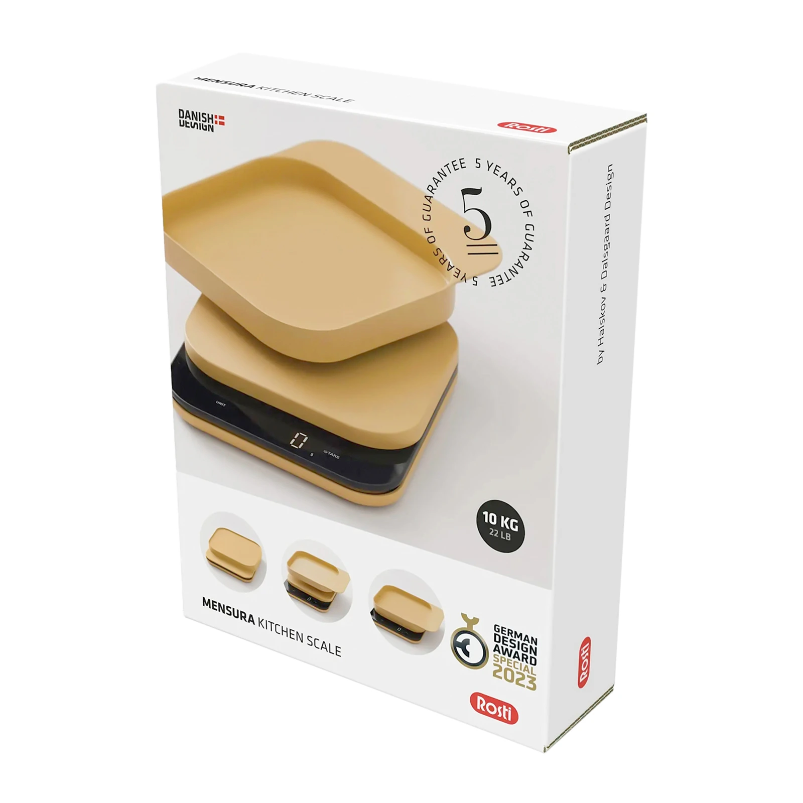 Кухонные весы со съёмной чашей Mensura, 16,5х20,5 см