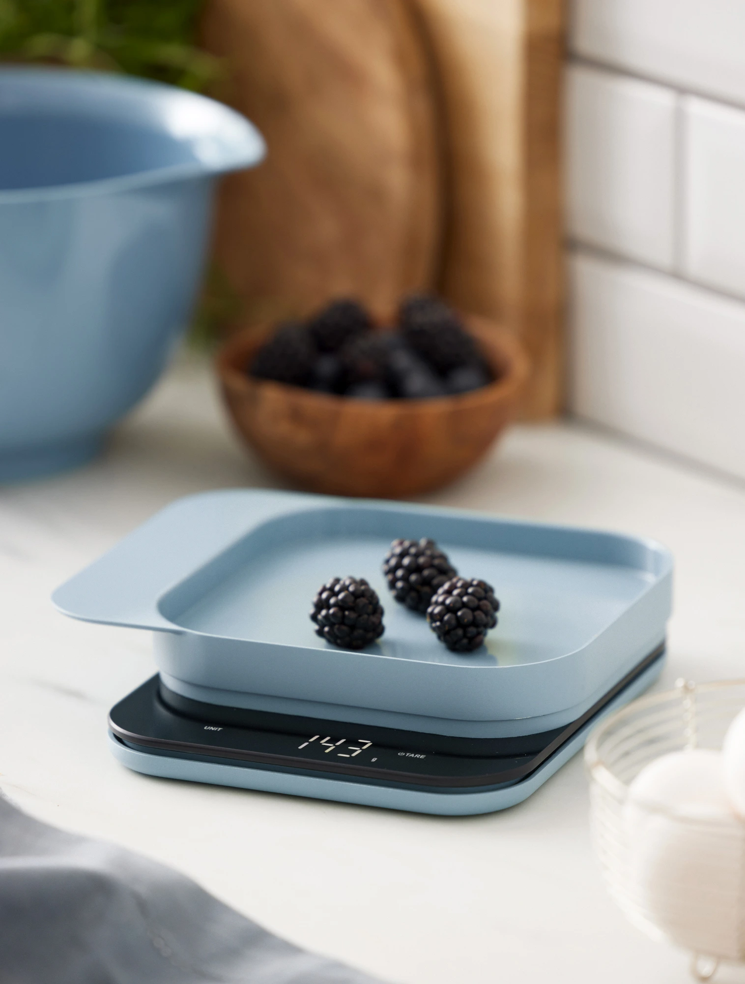 Кухонные весы со съёмной чашей Mensura, 16,5х20,5 см