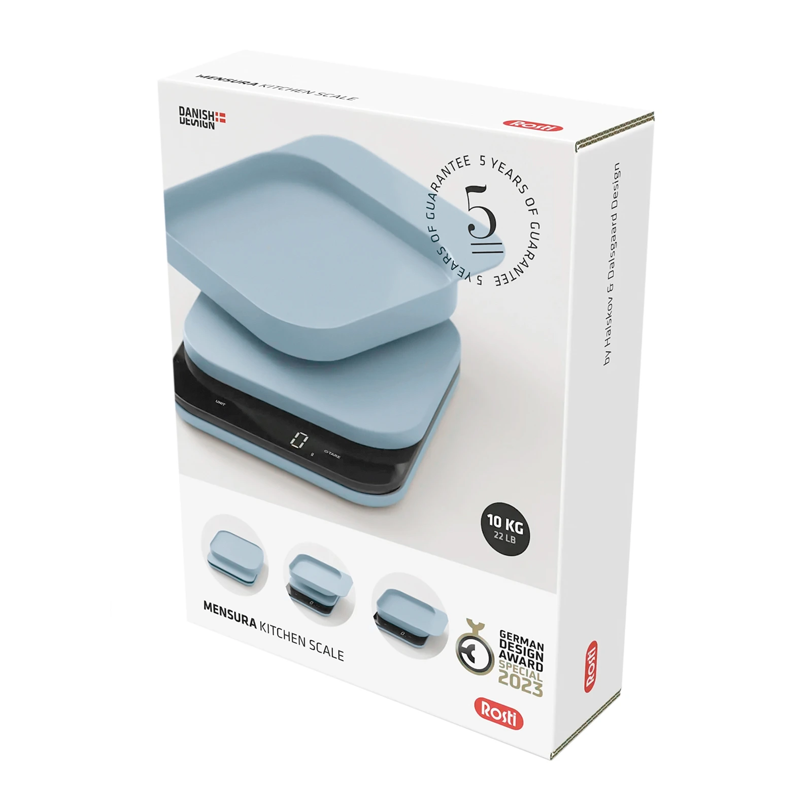 Кухонные весы со съёмной чашей Mensura, 16,5х20,5 см