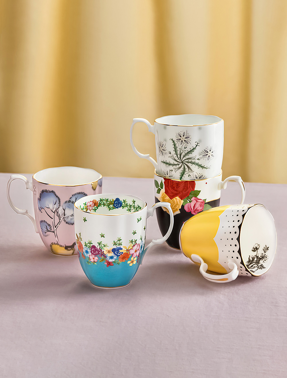 Набор из 5 кружек 100 Years of Royal Albert, 400 мл от Royal Albert