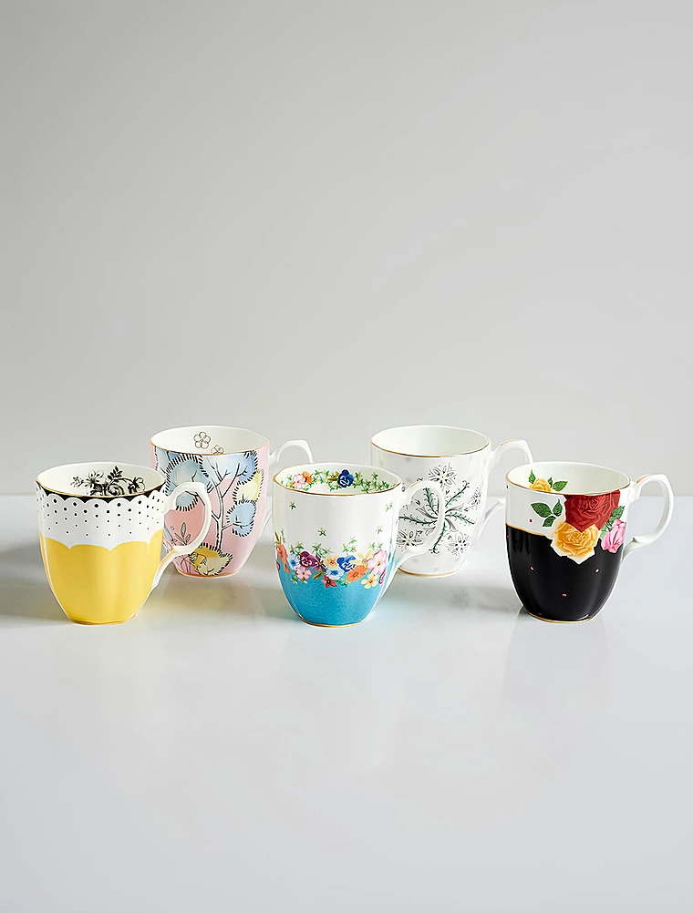Набор из 5 кружек 100 Years of Royal Albert, 400 мл от Royal Albert