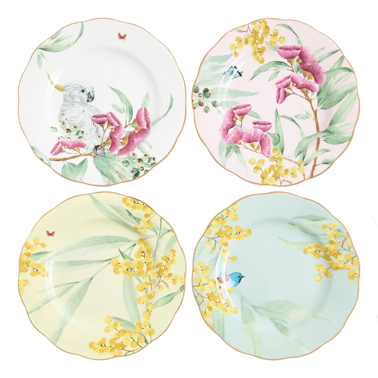 Набор из 4 закусочных тарелок Miranda Kerr Australiana, 20 см
