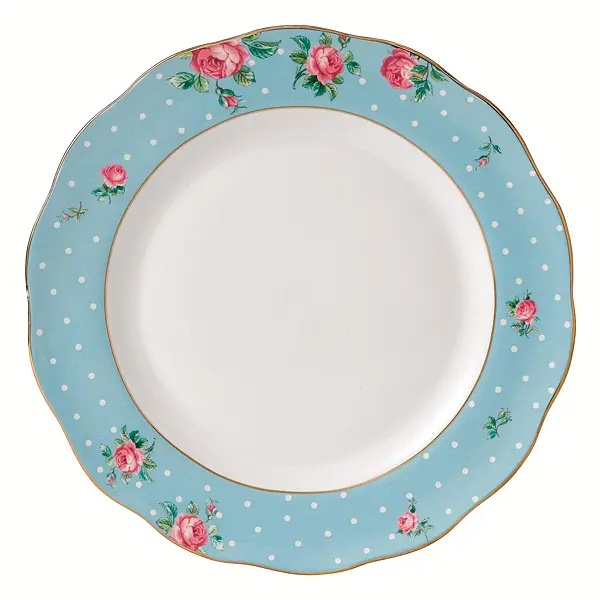 Обеденная тарелка Polka Blue, 27 см