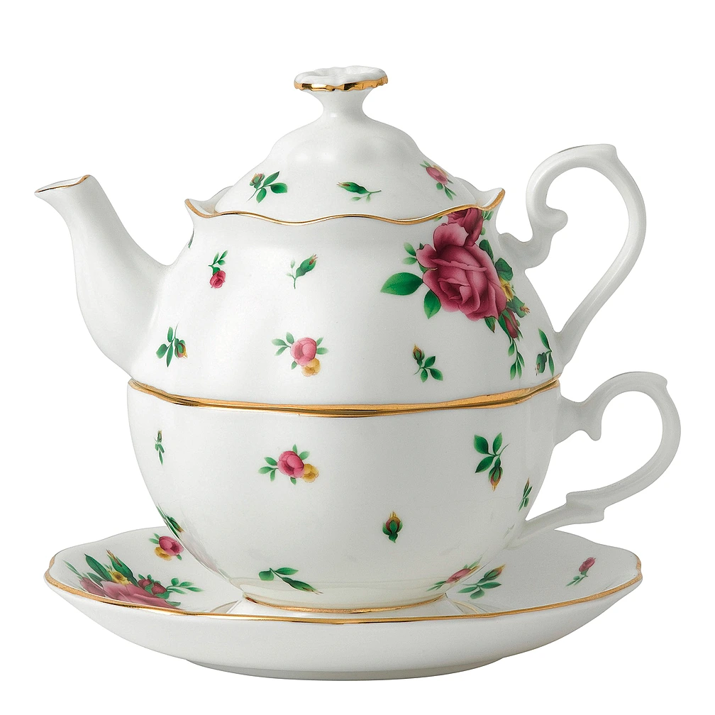 Чайный набор из 3 предметов New Country Roses White от Royal Albert