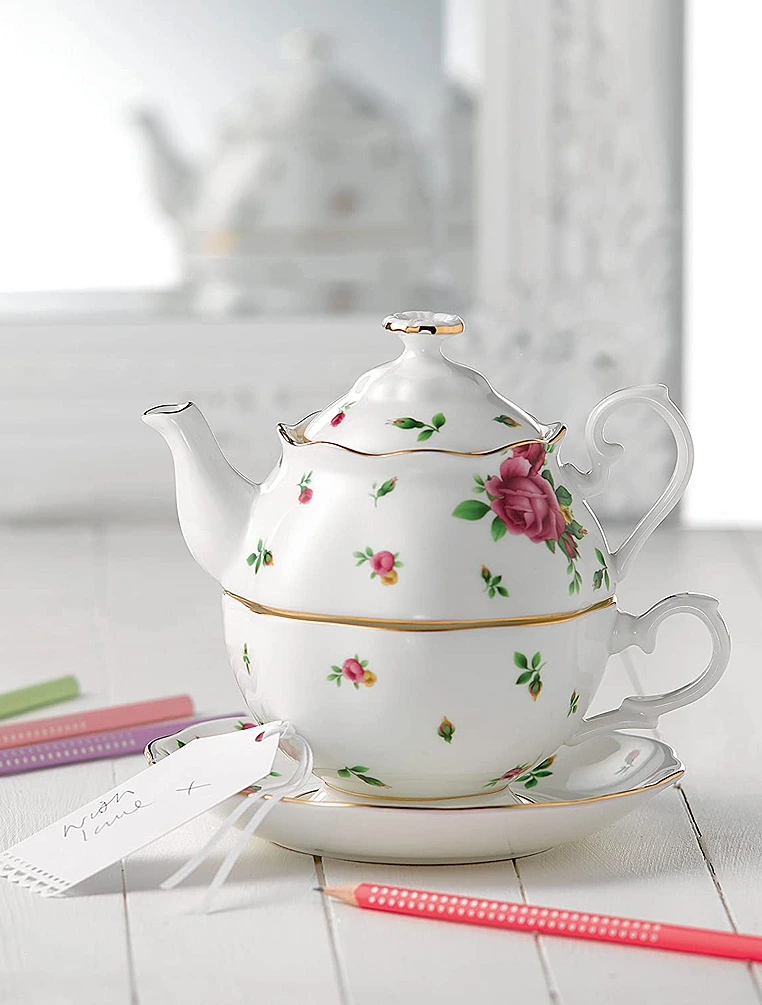 Чайный набор из 3 предметов New Country Roses White от Royal Albert