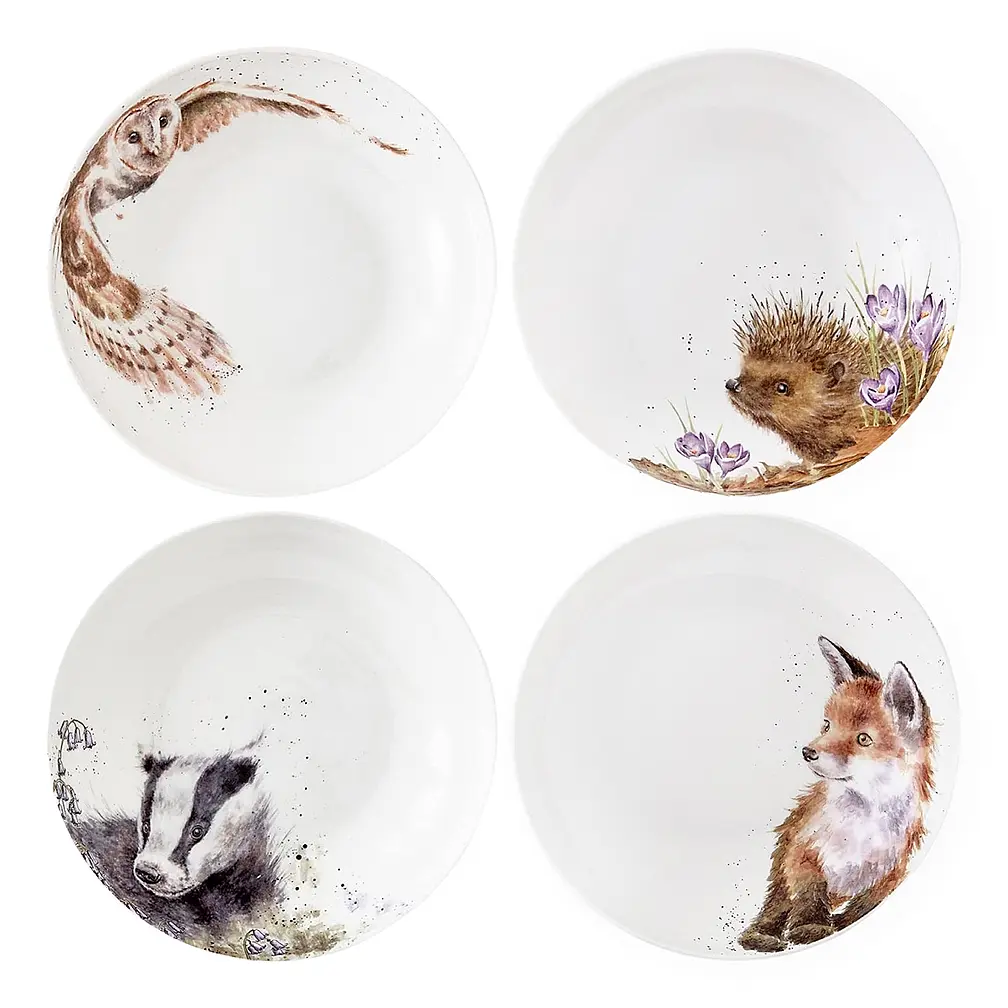 Набор из 4 тарелок для пасты Wrendale Designs, 22 см от Royal Worcester