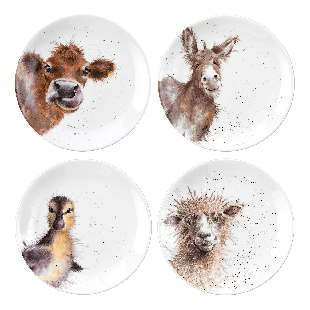 Набор из 4 пирожковых тарелок Wrendale Designs, 16,5 см от Royal Worcester