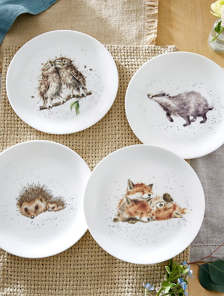 Набор из 4 закусочных тарелок Wrendale Designs, 20 см от Royal Worcester