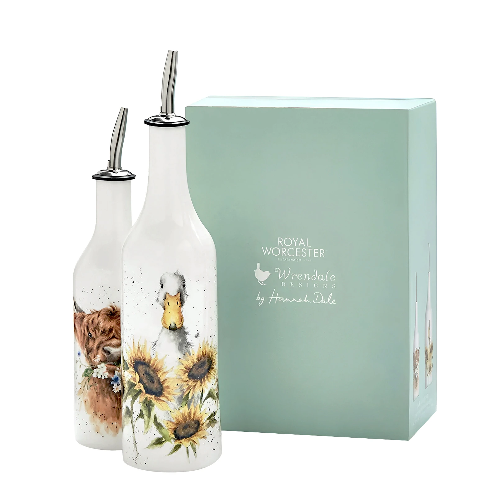 Набор из 2 ёмкостей для хранения масла и уксуса Wrendale Designs