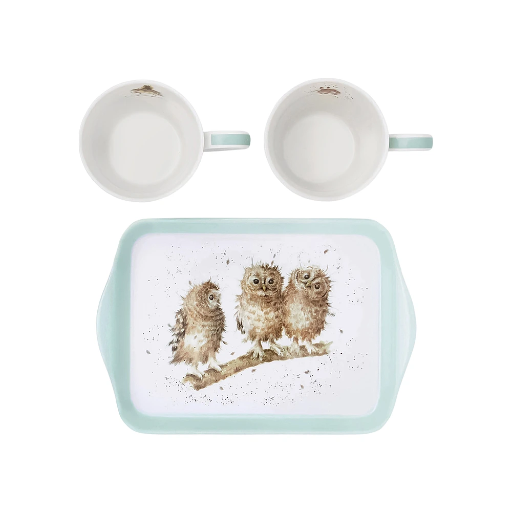 Набор из 2 кружек на подносе Wrendale Designs от Royal Worcester