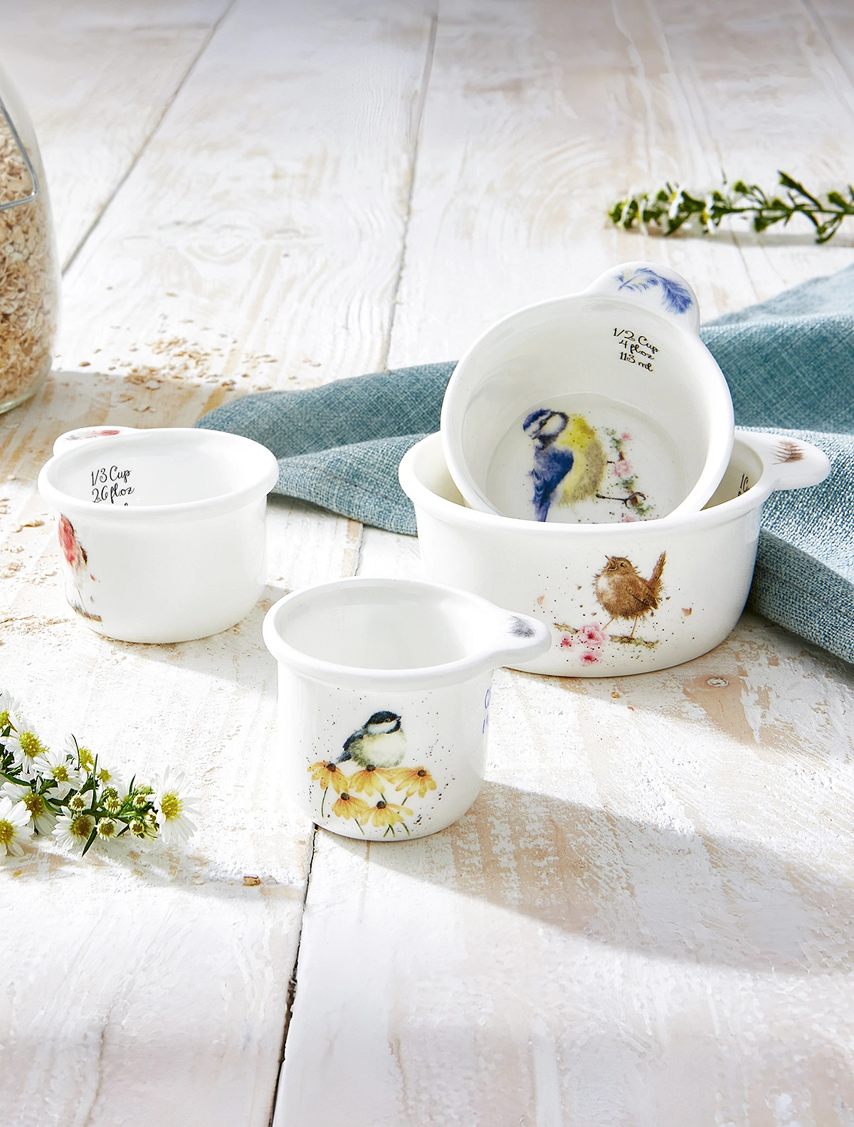 Набор из 4 мерных чаш Wrendale Designs