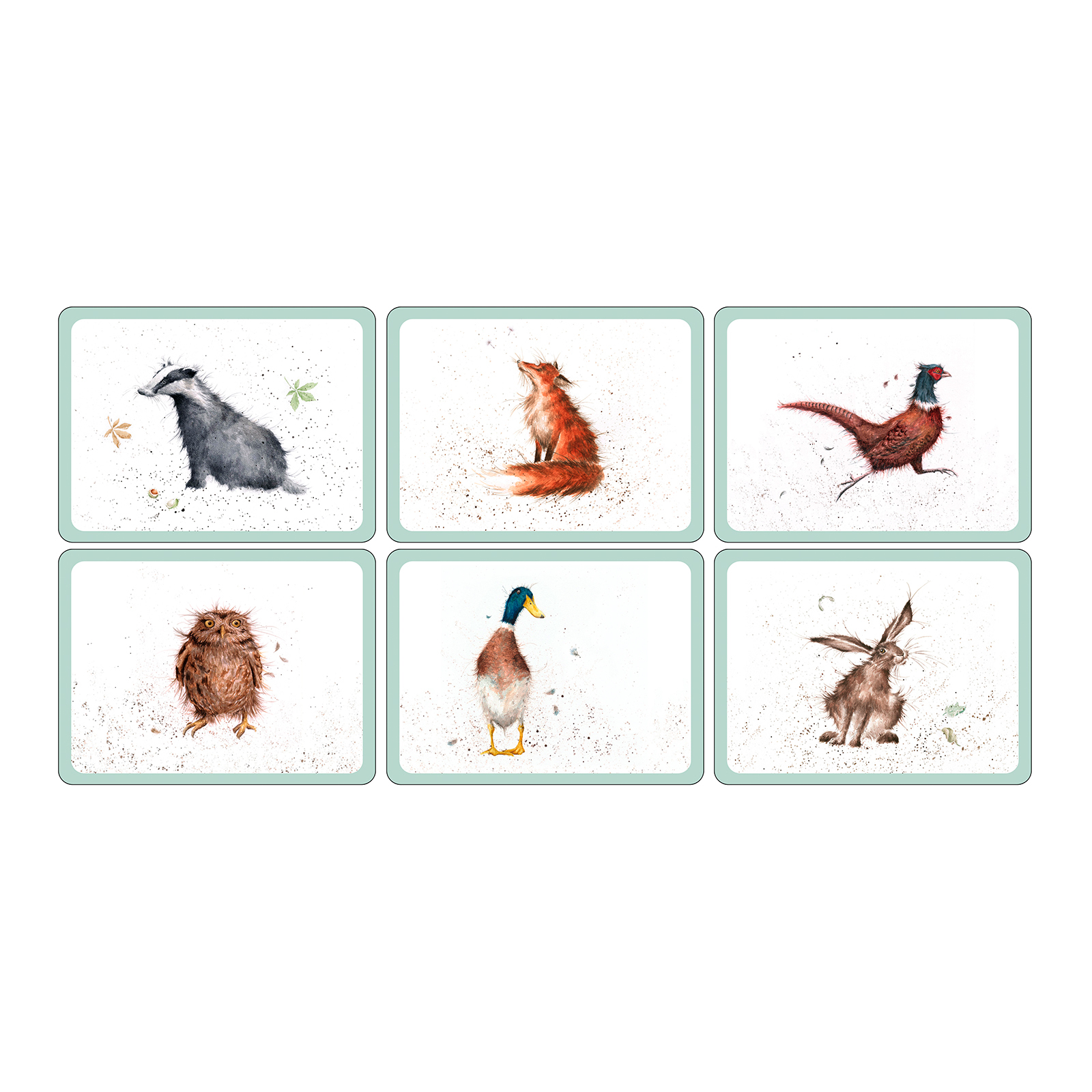 Набор из 6 плейсматов Wrendale Designs, 23х30 см от Royal Worcester
