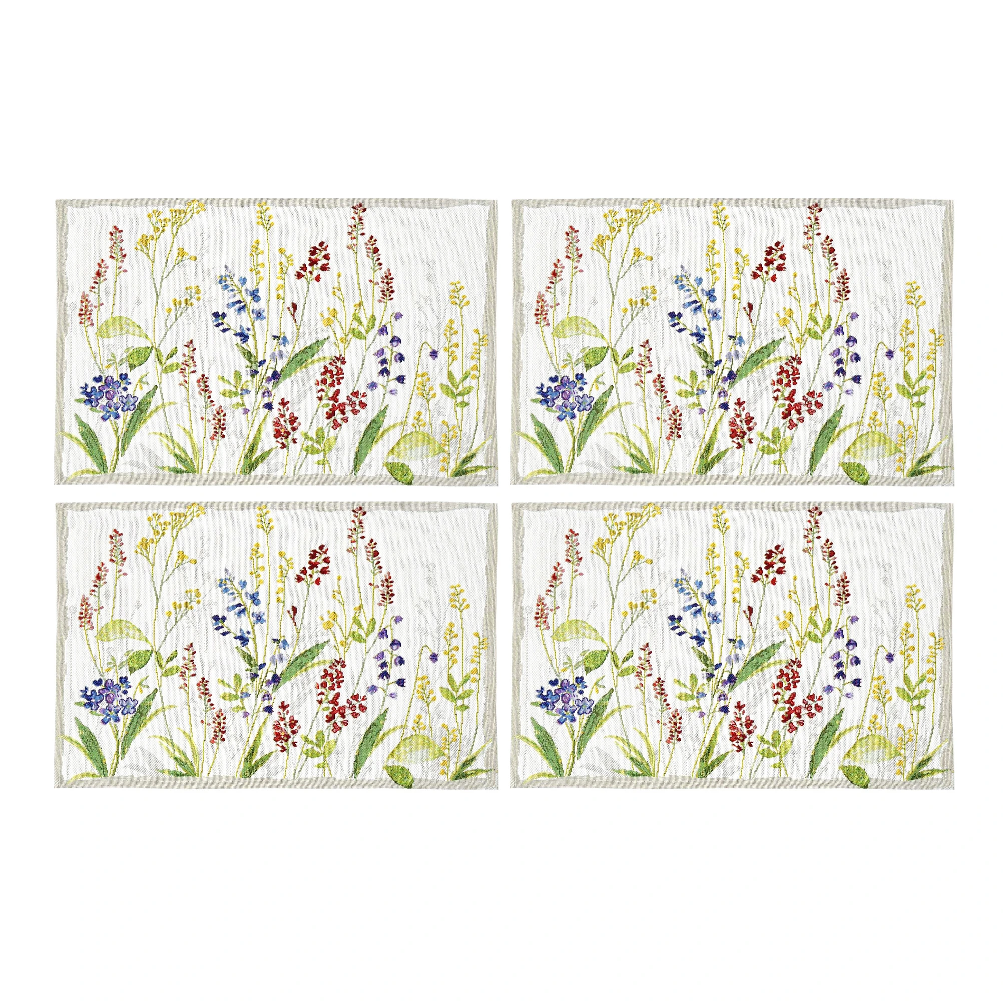 Набор из 4 плейсматов Flower Meadow, 32х48 см