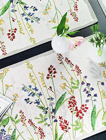 Набор из 4 плейсматов Flower Meadow, 32х48 см