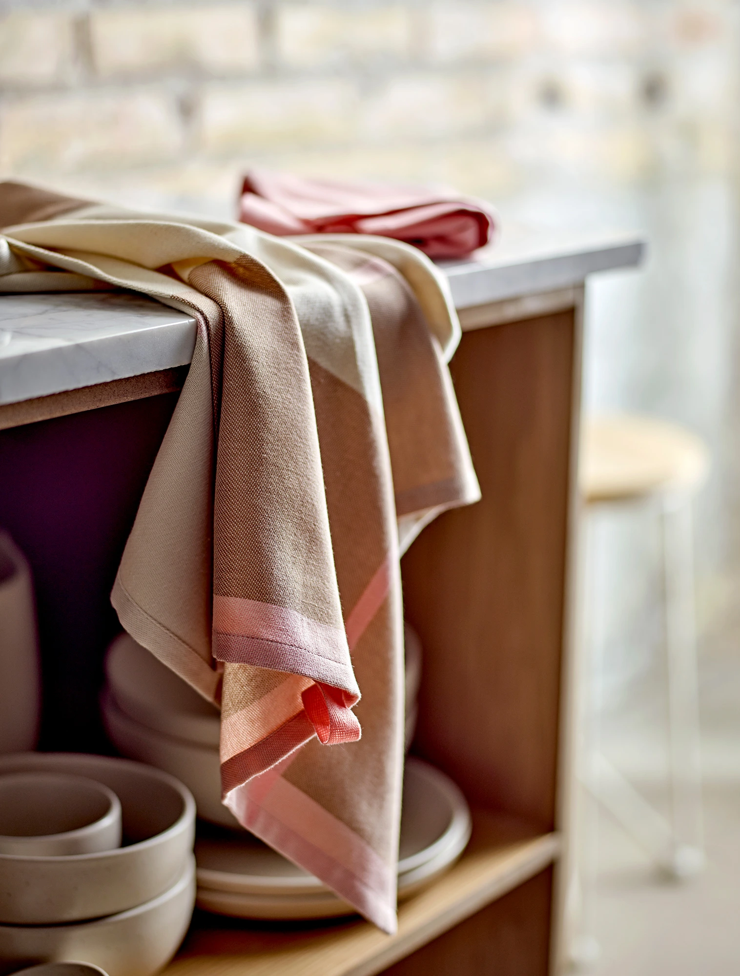 Набор из 2 кухонных полотенец Blocks, 50х70 см