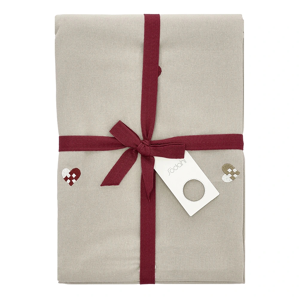 Скатерть прямоугольная Christmas Hearts, 140x270 см от Södahl