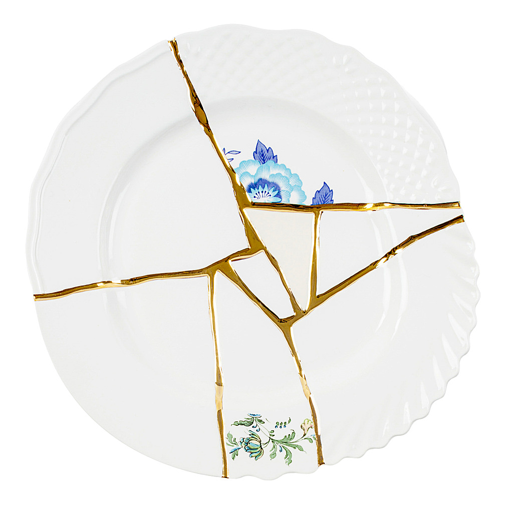 Обеденная тарелка Kintsugi, 27,5 см от Seletti