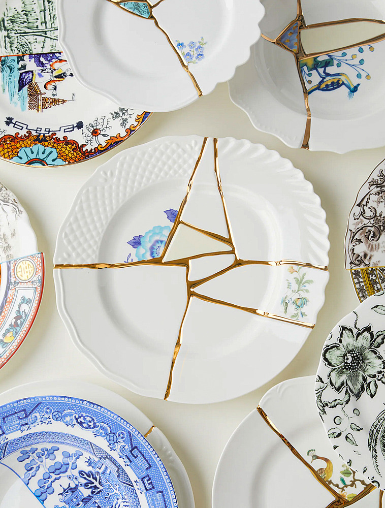 Обеденная тарелка Kintsugi, 27,5 см от Seletti