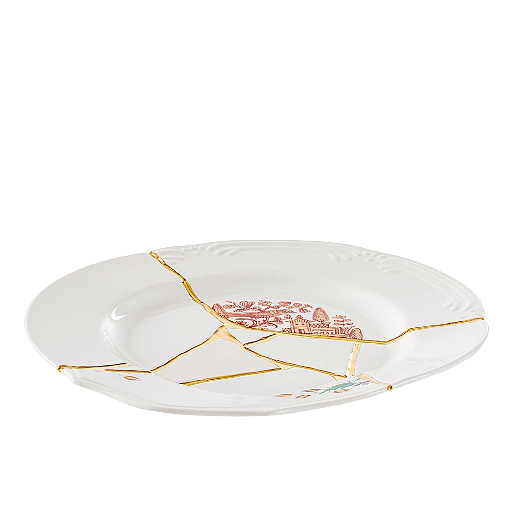 Обеденная тарелка Kintsugi, 27,5 см от Seletti