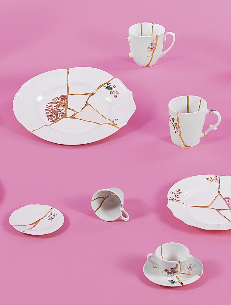 Обеденная тарелка Kintsugi, 27,5 см от Seletti
