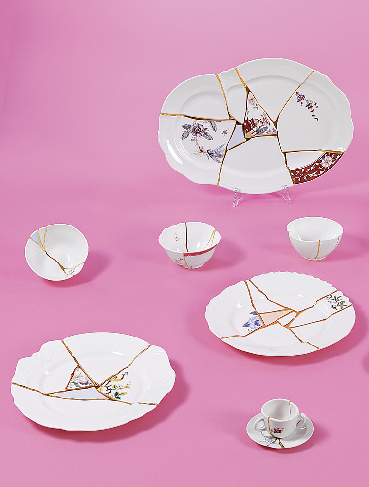 Обеденная тарелка Kintsugi, 27,5 см от Seletti